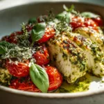 Cottage Cheese Pesto Chicken Salad