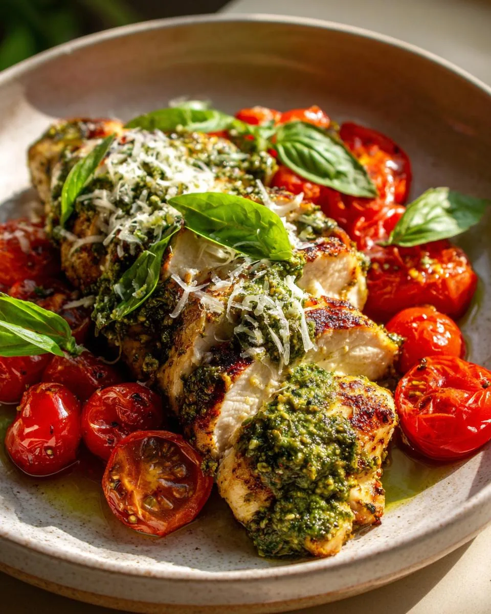 Cottage Cheese Pesto Chicken Salad - detail 2