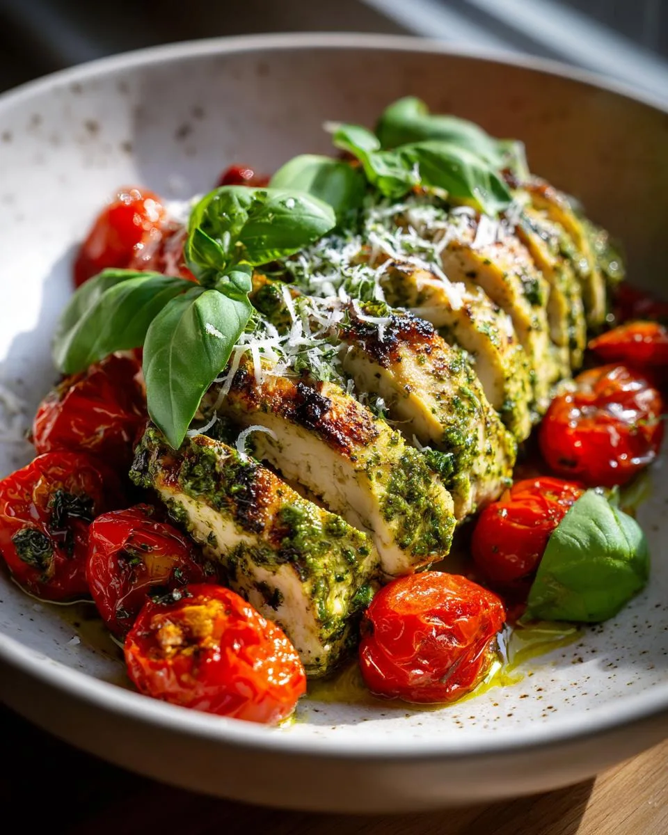 Cottage Cheese Pesto Chicken Salad - detail 3