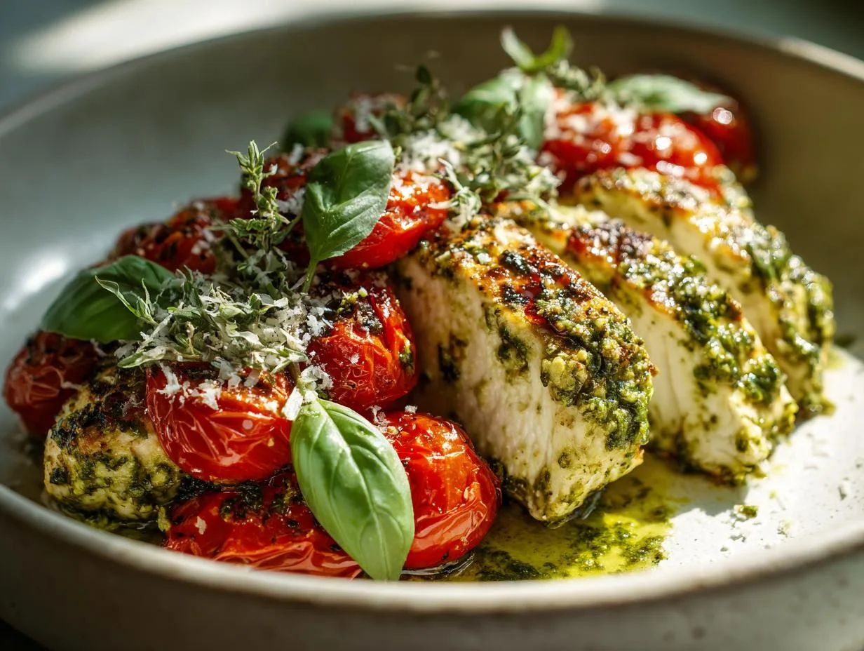 25-Minute Delicious Cottage Cheese Pesto Chicken Salad – Mindblowing Flavor!