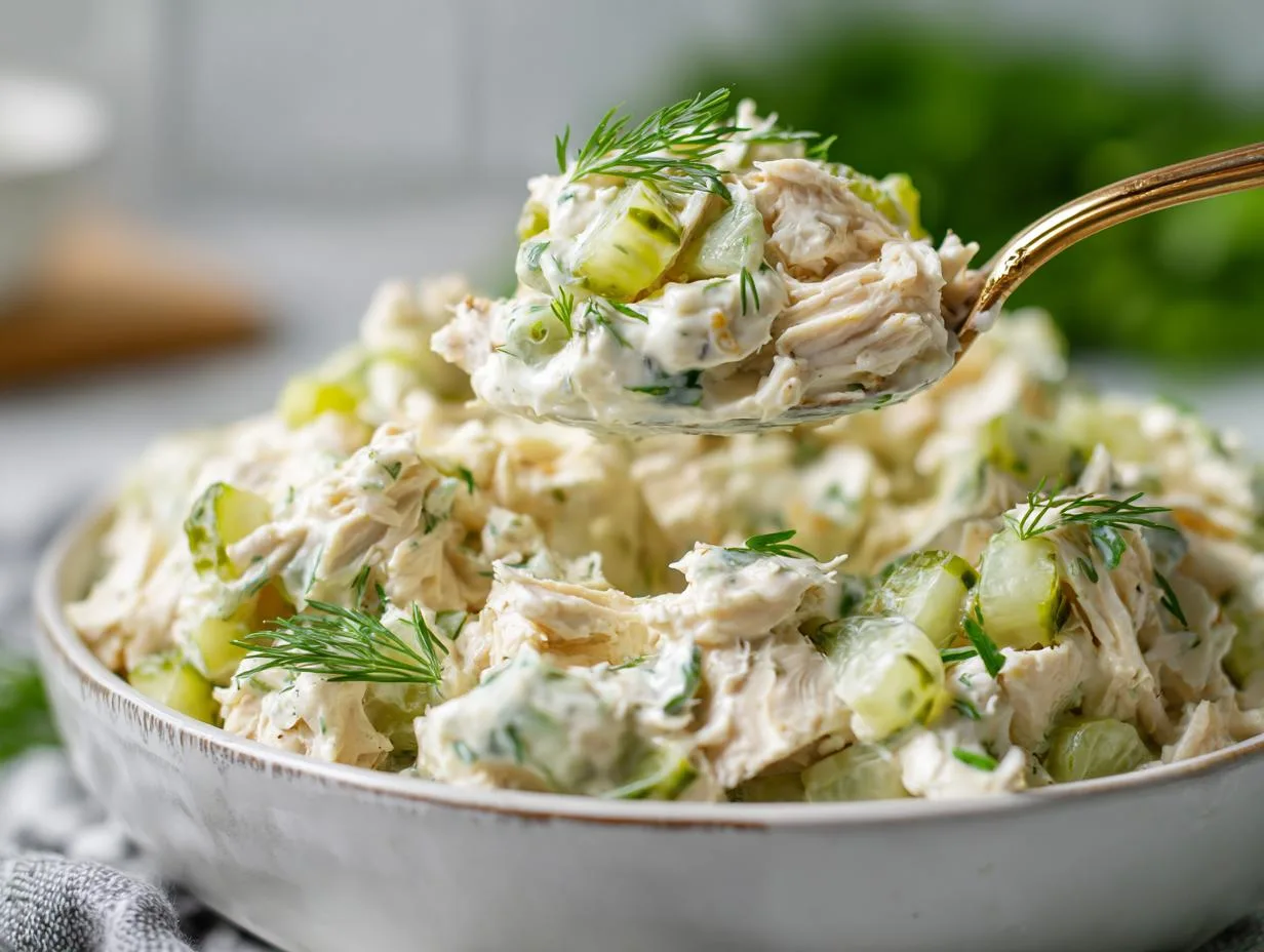 Cottage Cheese Pickle Chicken Salad: 10-Minute Flavor Explosion