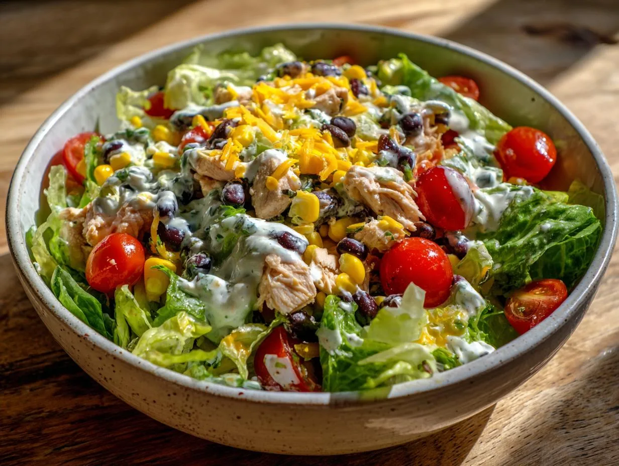 15-Minute Cottage Cheese Taco Chicken Salad – Genius Hack!