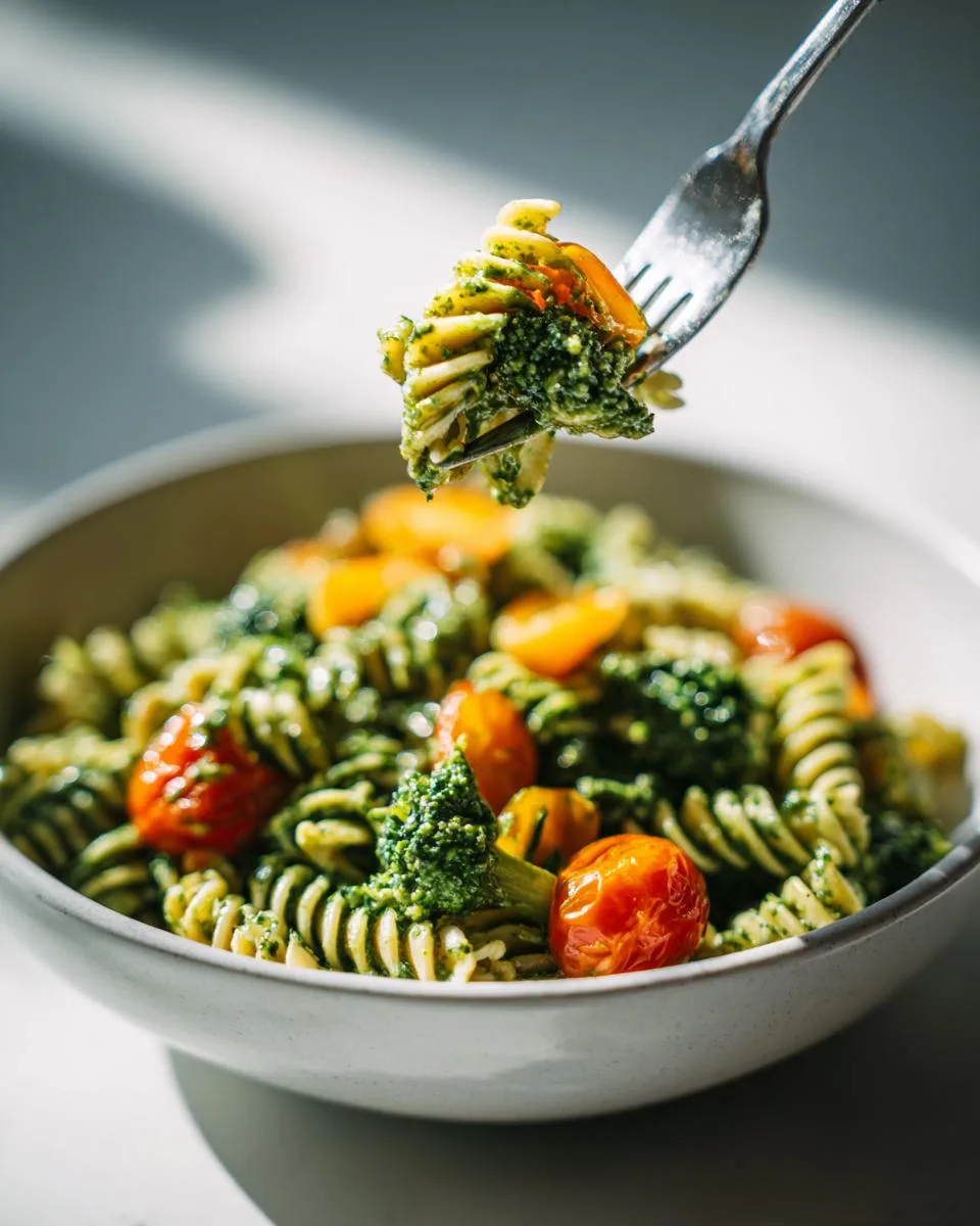 Creamy Pesto Veggie Pasta Salad - detail 1