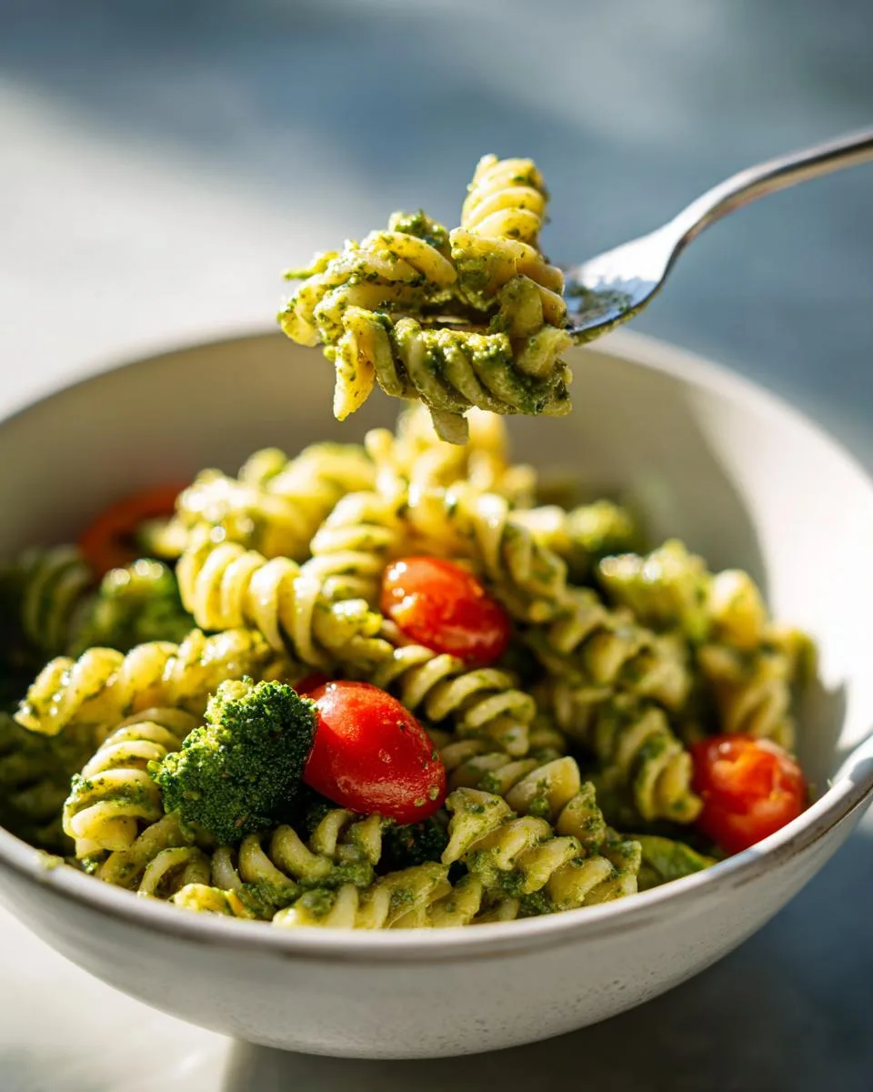 Creamy Pesto Veggie Pasta Salad - detail 2
