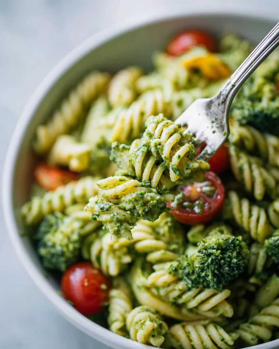 Creamy Pesto Veggie Pasta Salad - detail 4