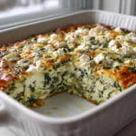 Greek Spinach Feta Casserole
