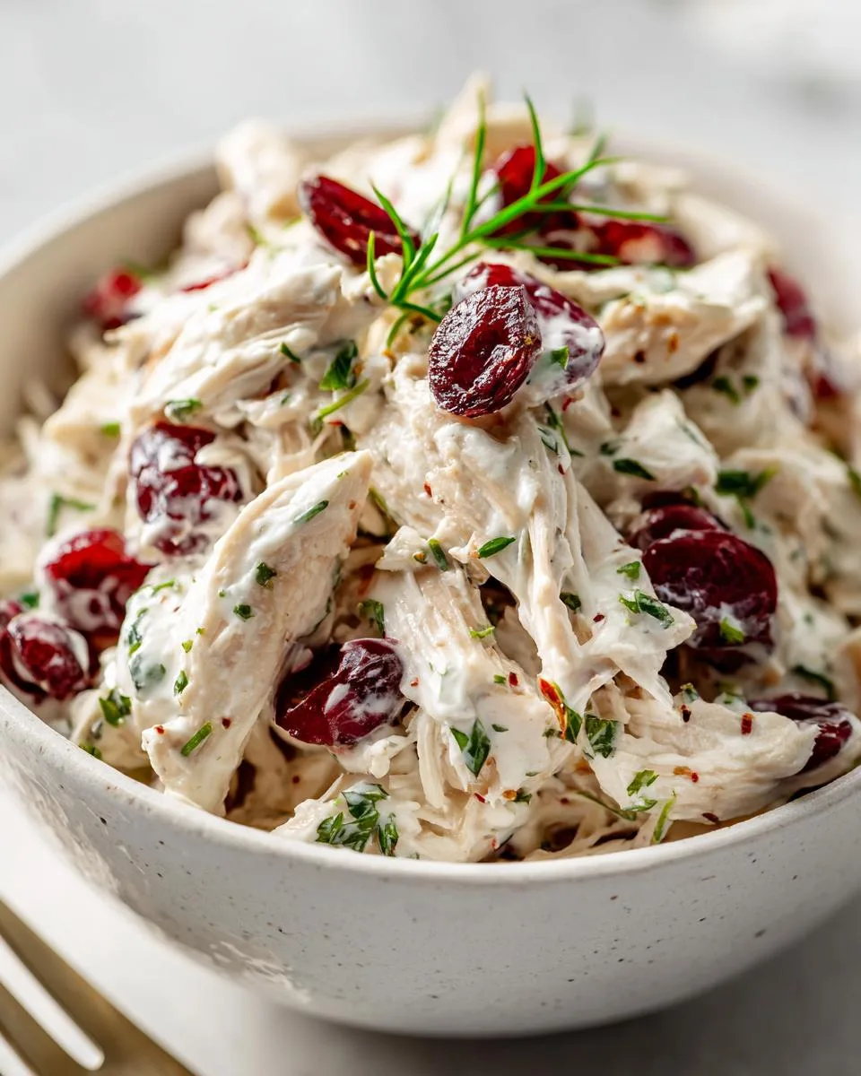 Greek Yogurt Cranberry Chicken Salad - detail 1