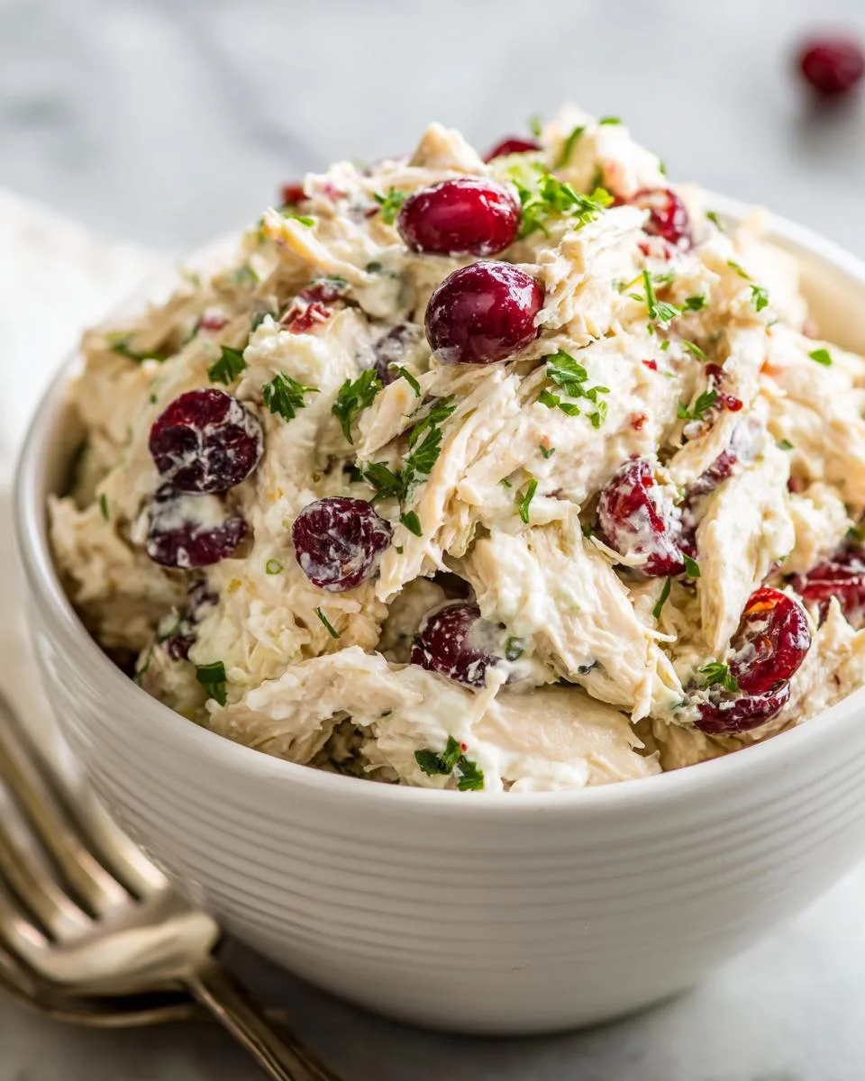 Greek Yogurt Cranberry Chicken Salad - detail 2