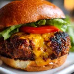 Juicy Lucy Cheddar Burgers
