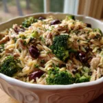 Lemon Tuna Orzo Pasta Salad