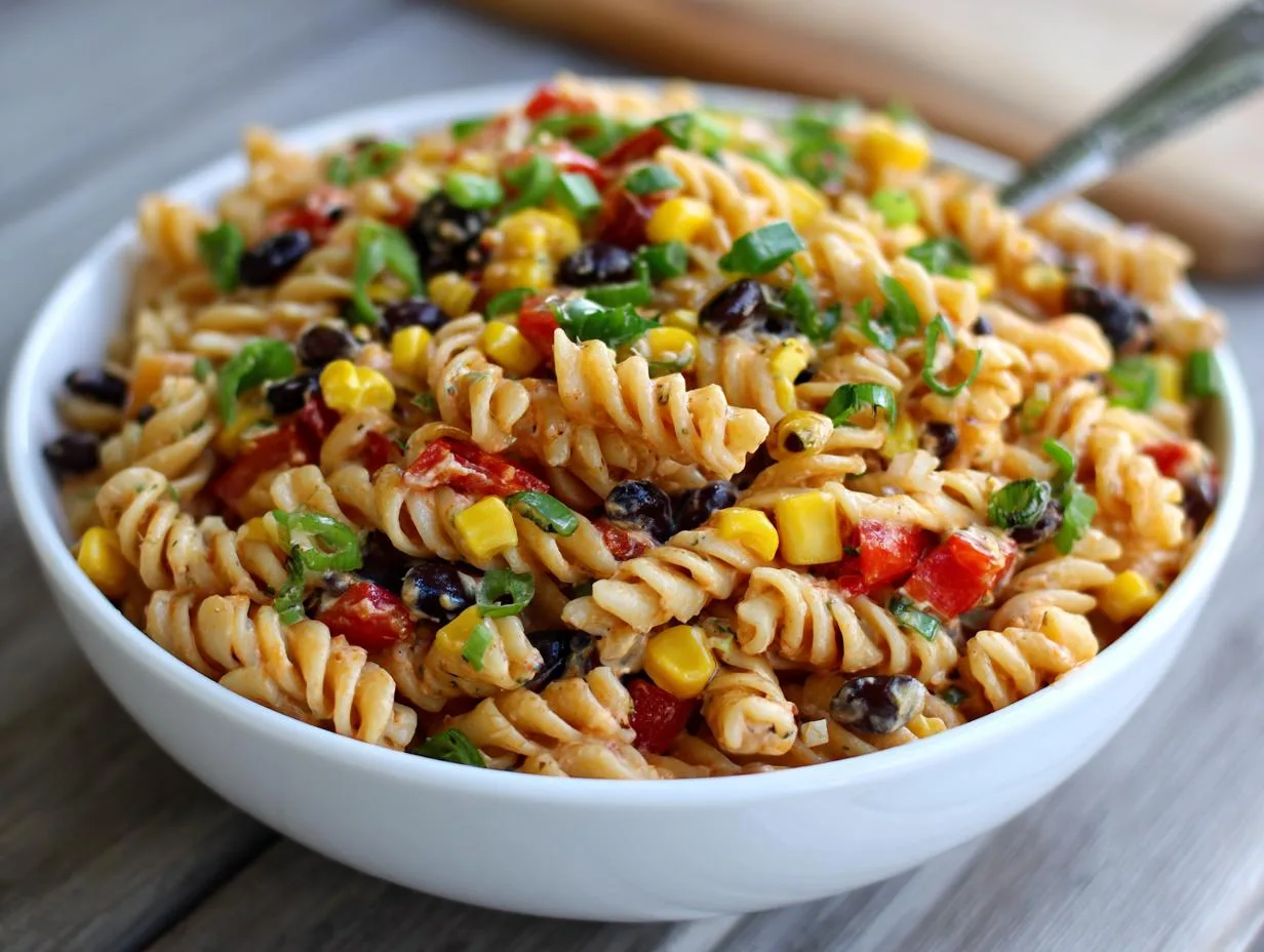 Irresistible Mexican Fiesta Pasta Salad That Feeds 12 Hungry Guests