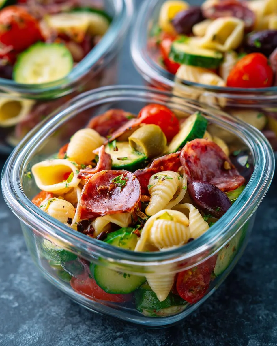 Mini Pasta Salad Lunch Cups - detail 1