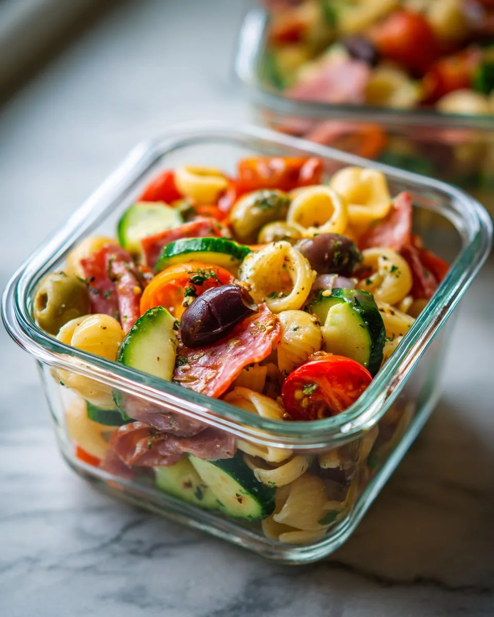 Mini Pasta Salad Lunch Cups - detail 2