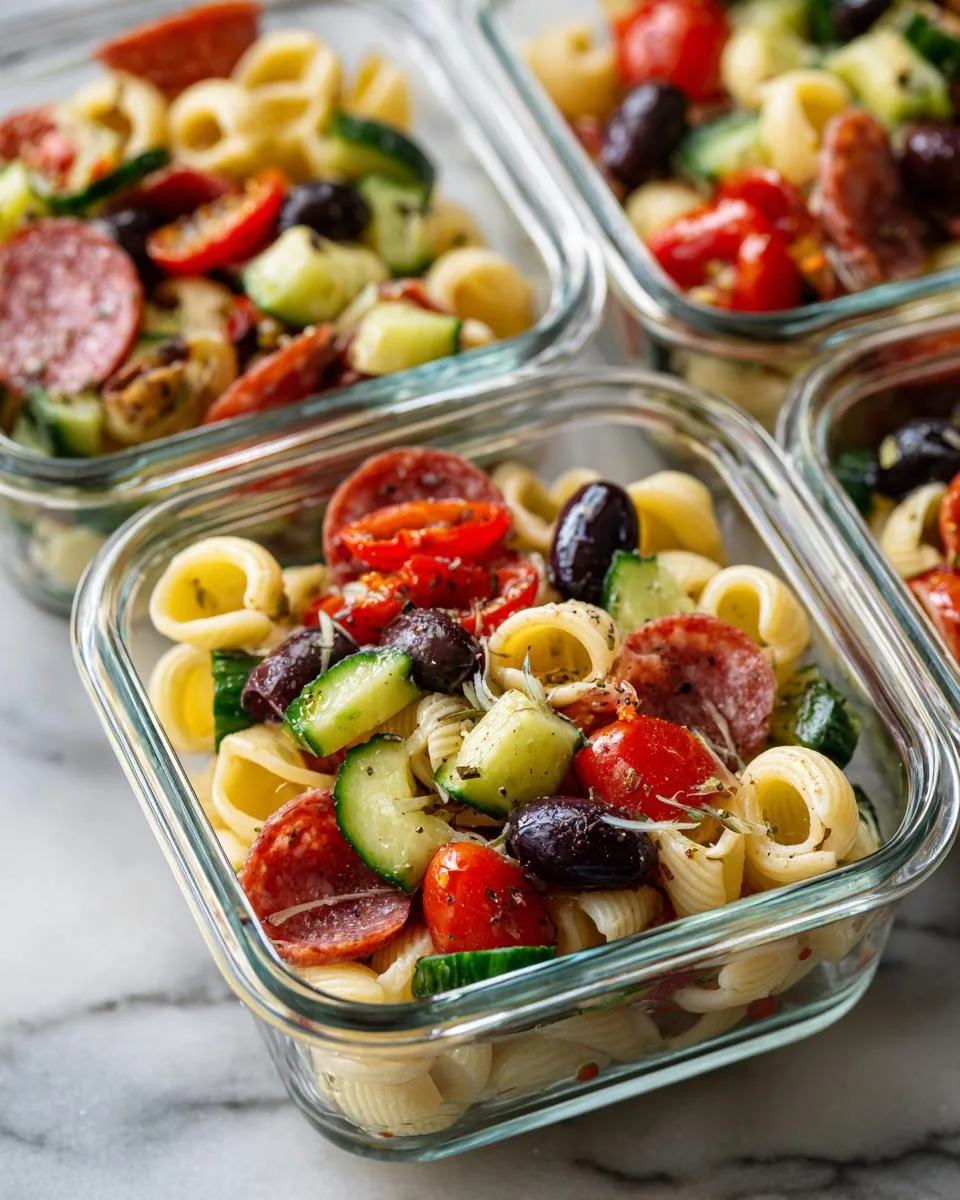 Mini Pasta Salad Lunch Cups - detail 4