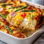 Overnight Cheesy Asparagus Strata