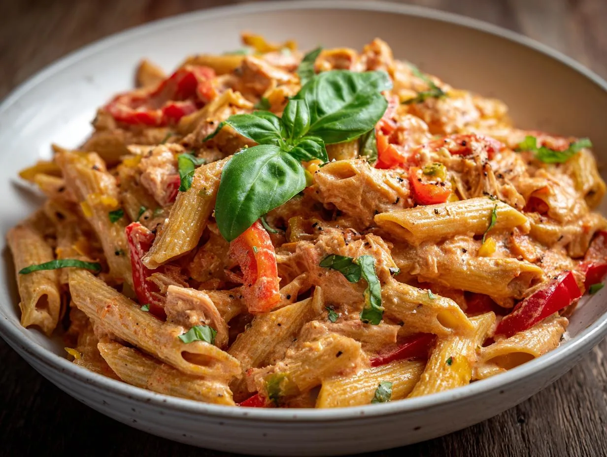 Roasted Pepper Tuna Pasta Salad: A Flavor-Packed Meal in 25 Minutes
