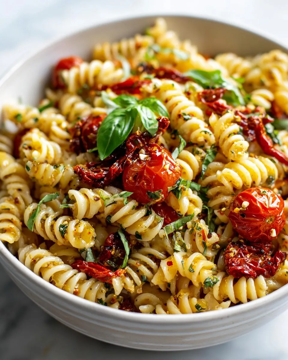 Roasted Red Pepper Pasta Salad - detail 1