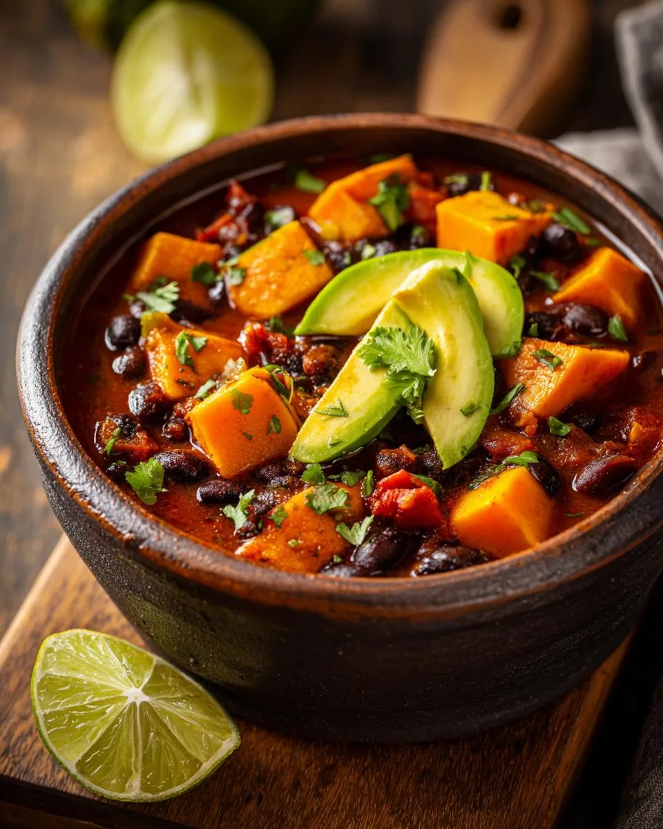 Sweet Potato Black Bean Chili - detail 2