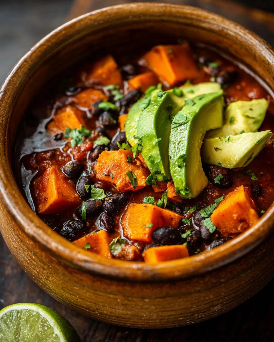 Sweet Potato Black Bean Chili - detail 3