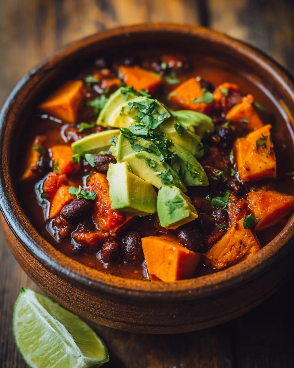 Sweet Potato Black Bean Chili - detail 4