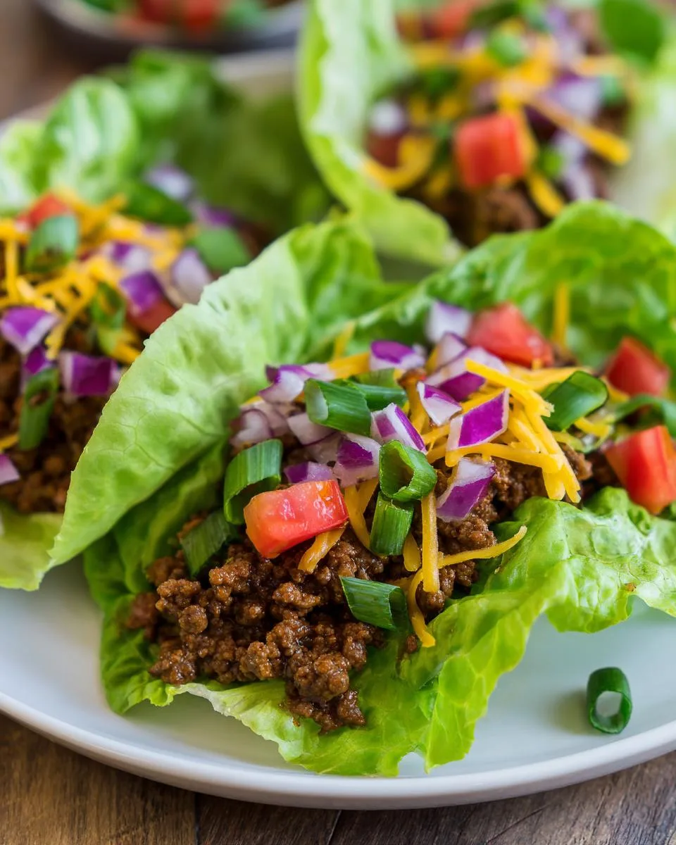 Taco Beef Lettuce Cups - detail 2