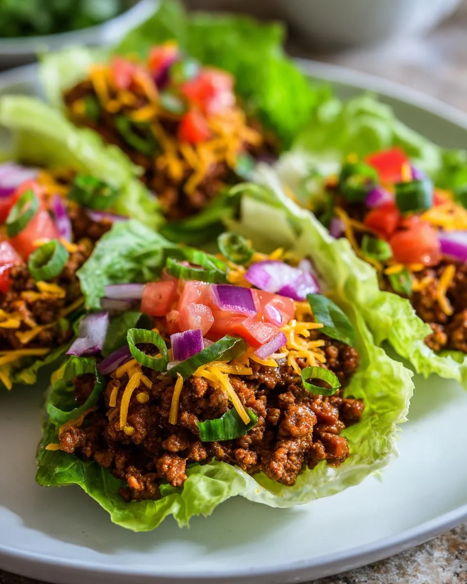 Taco Beef Lettuce Cups - detail 4
