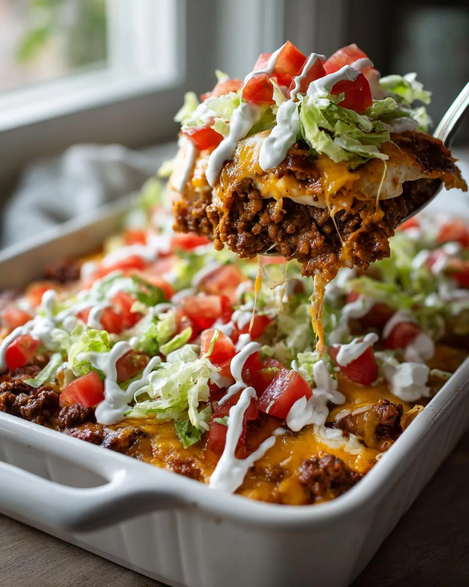 Taco Salad Casserole Recipe - detail 1