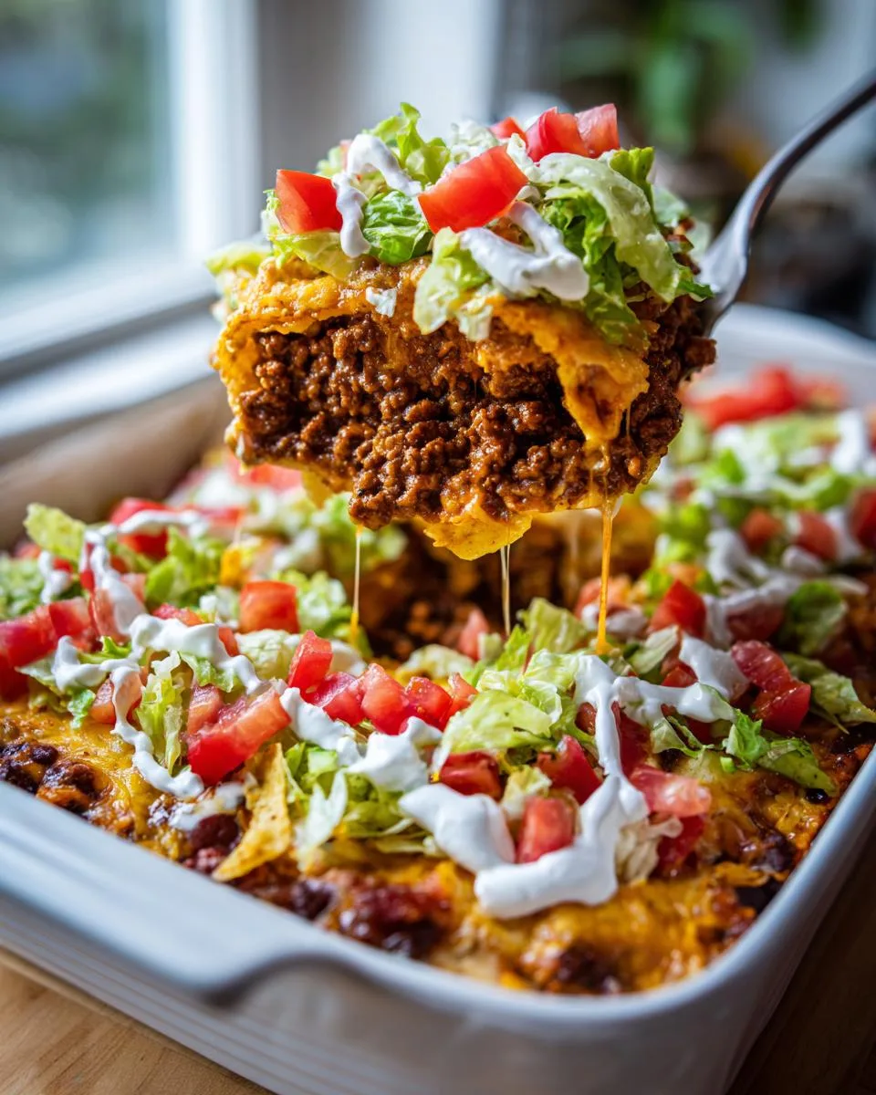 Juicy 1-Pound Taco Salad Casserole Recipe Everyone Craves