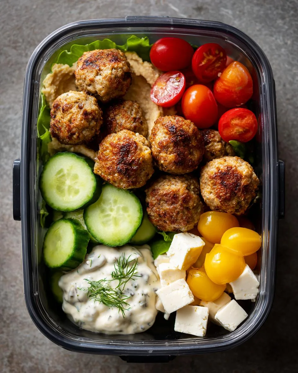 Turkey Meatball Bento Lunch - detail 1