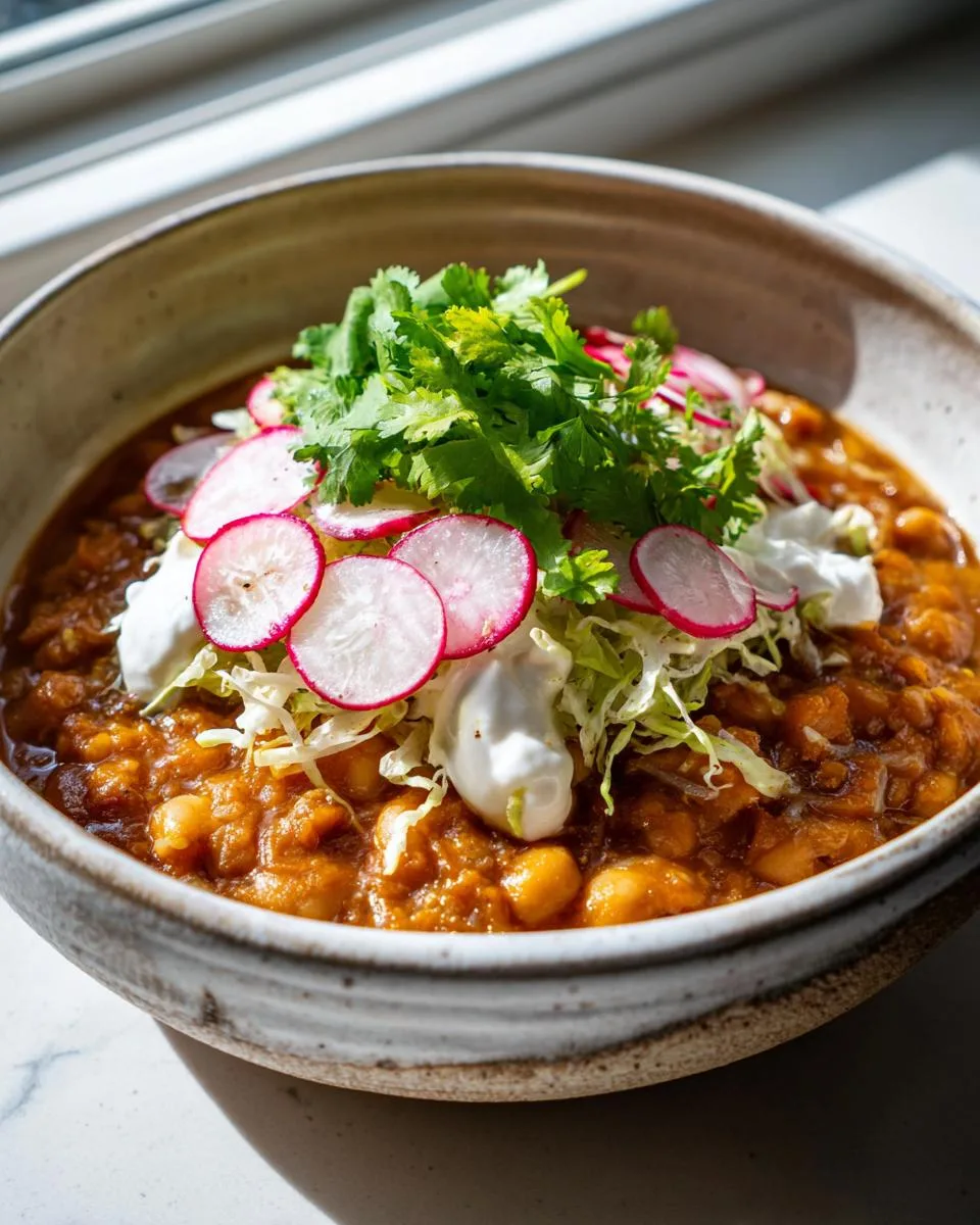 Vegetarian Slow-Cooker Pozole - detail 3