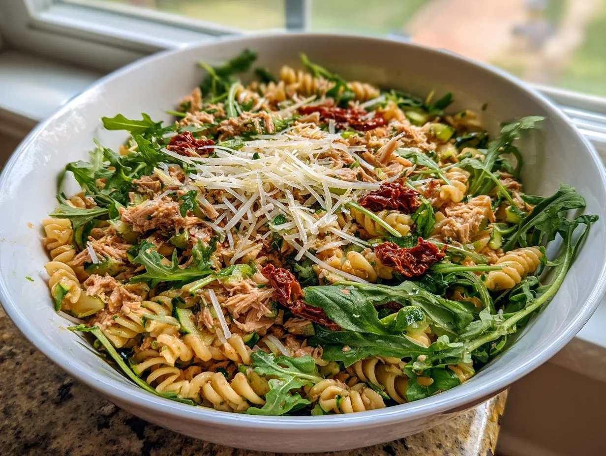 25-Minute Veggie Tuna Pasta Salad Recipe – Insanely Delicious!