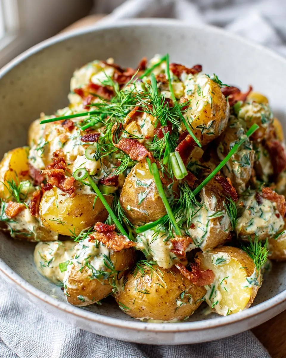 Warm Potato Salad Earls Restaurant - detail 2