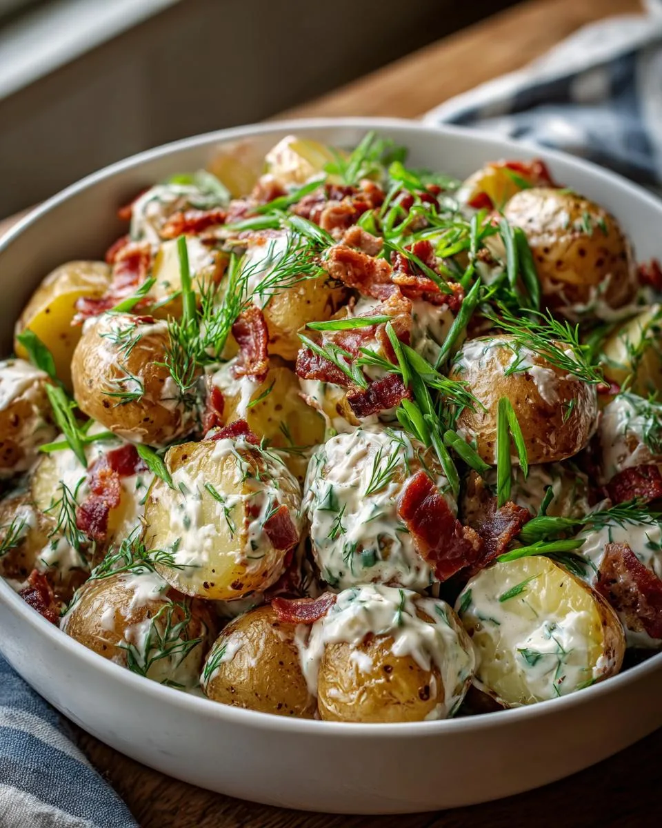 Warm Potato Salad Earls Restaurant - detail 3